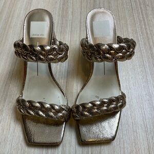 Dolce Vita - Gold Paily Braided Sandals - Sz 8